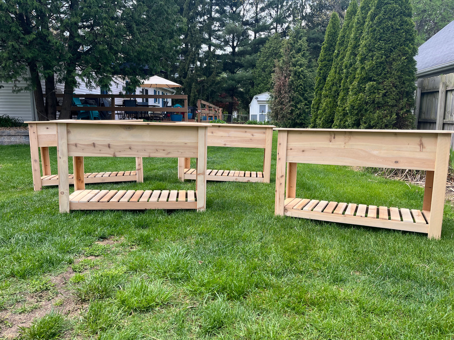 Custom Cedar Raised Planting Bed