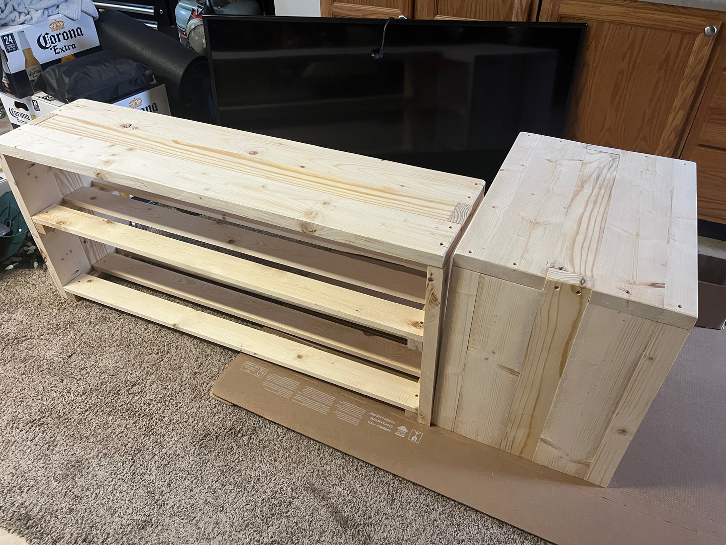 Hardwood Shoe Rack: Stylish Storage meets Functional Seating