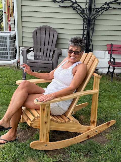 Handcrafted Cedar Adirondack Chair - Newly Listed Rocking Adirondack Chair