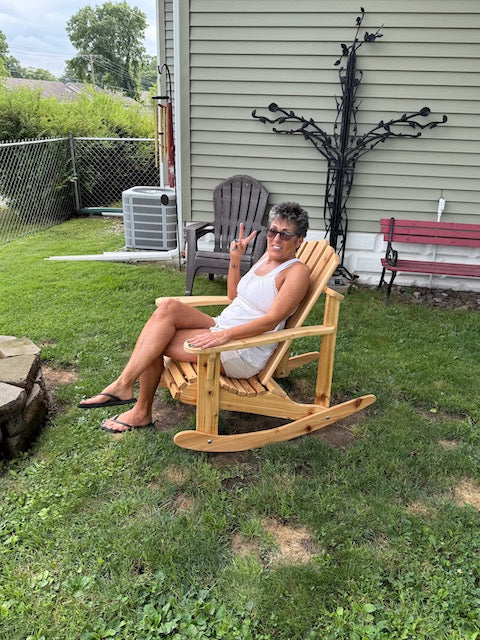 Handcrafted Cedar Adirondack Chair - Newly Listed Rocking Adirondack Chair