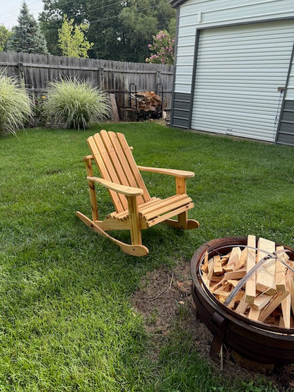 Handcrafted Cedar Adirondack Chair - Newly Listed Rocking Adirondack Chair
