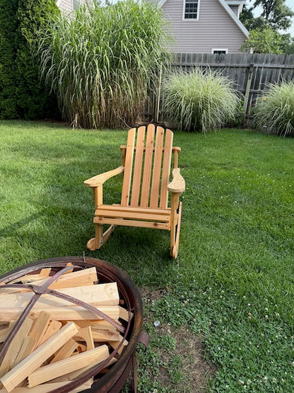 Handcrafted Cedar Adirondack Chair - Newly Listed Rocking Adirondack Chair