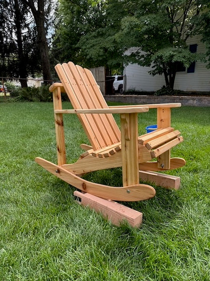 Handcrafted Cedar Adirondack Chair - Newly Listed Rocking Adirondack Chair